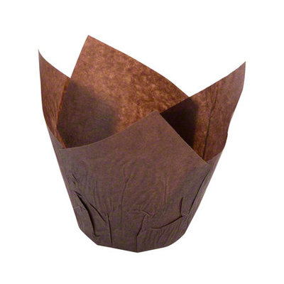 BROWN TULIP MUFFIN CUP 155MMX150MM